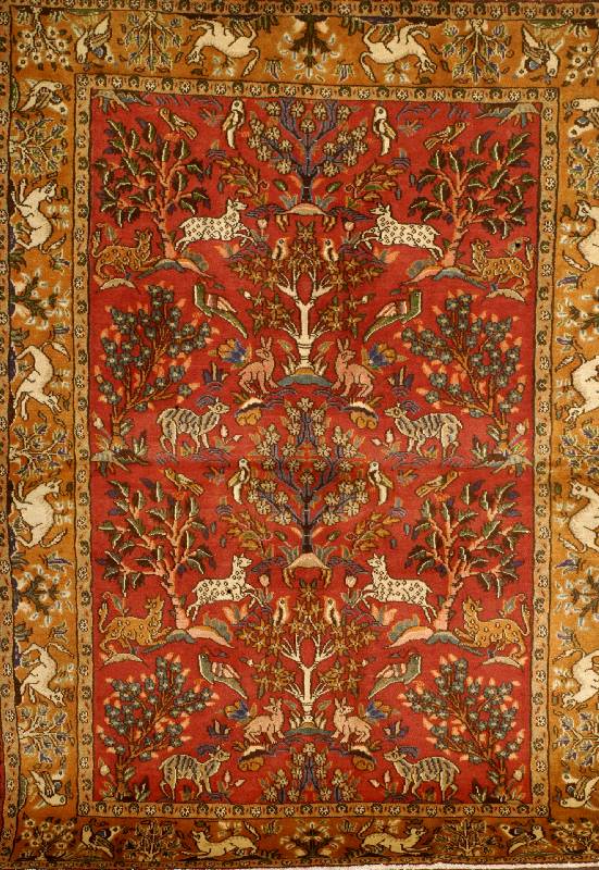 Ghom, Persien, ca. 50 Jahre, Wolle auf Baumwolle, ca. 146 x 107 cm, SchÄtzwert: 1200.- EURO, EHZ: 2