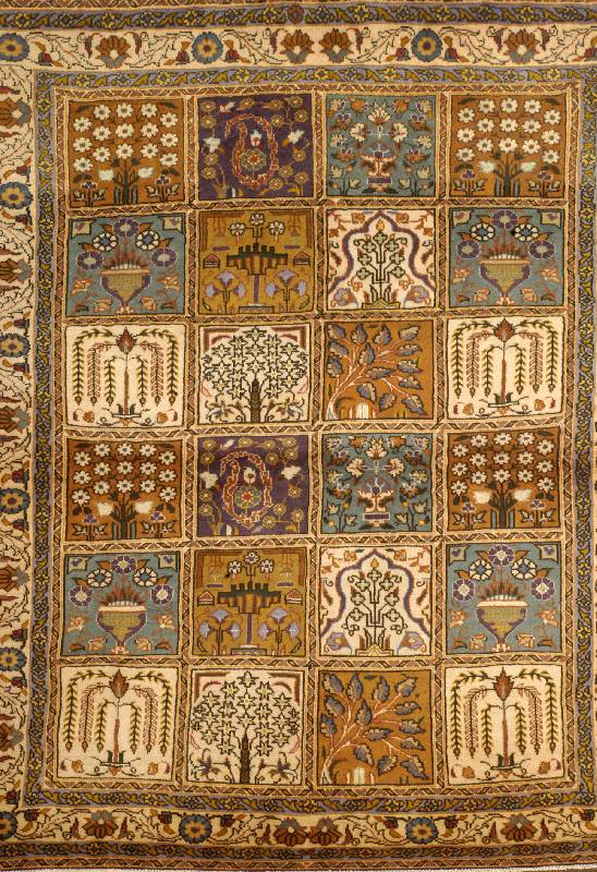 Ghom fein, Persien, ca. 50 Jahre, Wolle auf Baumwolle, ca. 133 x 106 cm, SchÄtzwert: 1250.- EURO, EHZ: 2