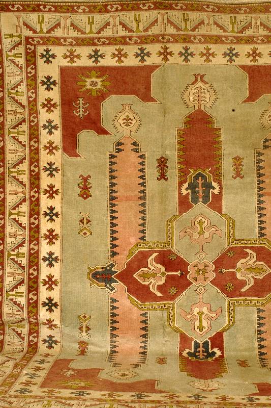 Sultanhani, TÜrkei, ca. 20 Jahre, Wolle auf Wolle, ca. 372 x 297 cm, SchÄtzwert: 3200.- EURO, EHZ: 2, reinigungsbedÜrftig, schÖne gede ckte ...