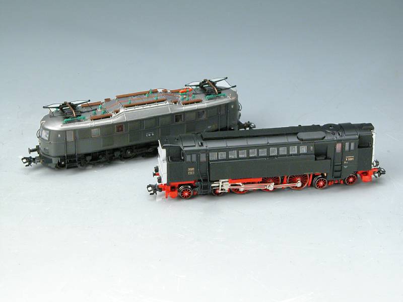 Diesellok, MÄrklin, 2. HÄlfte 20. Jh., Spur HO, Guß/Metall, Universalelektronik fÜr Einsatz im Delta- und Digital-System, MÄrklin -Nr. 3420, ...