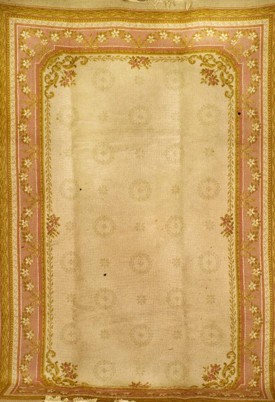 Webteppich Frankreich, um 1920, Wolle auf Baumwolle, ca. 297 x 201 cm, SchÄtzwert: 1400.- EURO, EHZ: 2-3