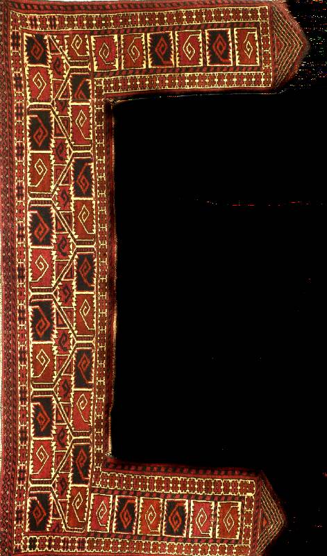 Erzari Kapunuk, Turkmenistan, ca. 60 Jahre, Wolle auf Wolle, ca. 188 x 152 cm, SchÄtzwert: 1100.- EURO, EHZ: 2, Selten und SammelwÜrdig.