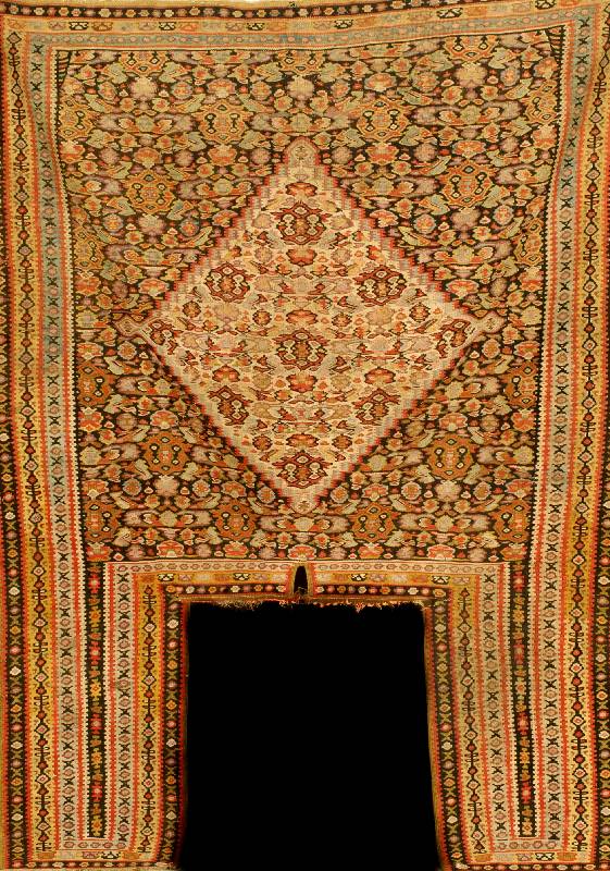 Satteldecke Senneh, Persien, um 1910, Wolle auf Wolle, ca. 175 x 135 cm, SchÄtzwert: 1800.- EURO, EHZ: 3, selten