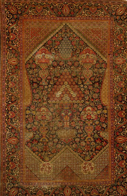 Keschan Antik, um 1900, Wolle auf Baumwolle , ca. 204 x 135 cm, SchÄtzwert: 2500,- EUR, Ehz: 4. Ein etwas außergewÖhnlicheres Keschan Muster, ...
