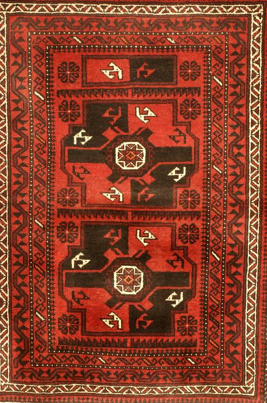 Belutsch, Persien, 10 Jahre alt, Wolle auf Baumwolle, ca. 143 x 100 cm, SchÄtzwert: 380.- EURO. Sehr guter Zustand.