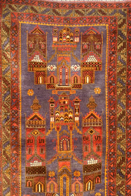 Zakini, Afghanistan, ca. 20 Jahre, Wolle auf Wolle, ca. 150 x 94 cm, SchÄtzwert: 550.- EURO, Ehz: 2 (kleines Loch an der BordÜre)