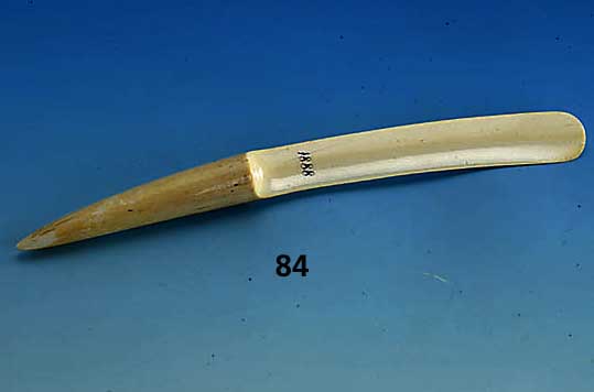 BriefÖffner, Elfenbein datiert 1888, schwere AusfÜhrung, L ca. 39 cm