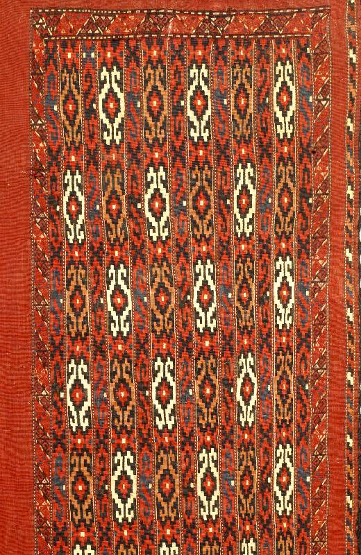 Yomoudt-Transporttasche, Turkmenistan, um 1900, Wolle auf Wolle, ca. 124 x 68 cm, SchÄtzwert: 1300.- EURO, EHZ: 2. Außerordentli cher ...