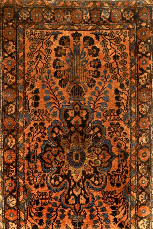 Sarogh (US Re-Import), Persien, um 1910, feine glanzreiche Korkwolle auf Baumwolle, ca. 122 x 64 cm, SchÄtzwert: 2300.- EURO, EHZ: 2, sehr guter ...