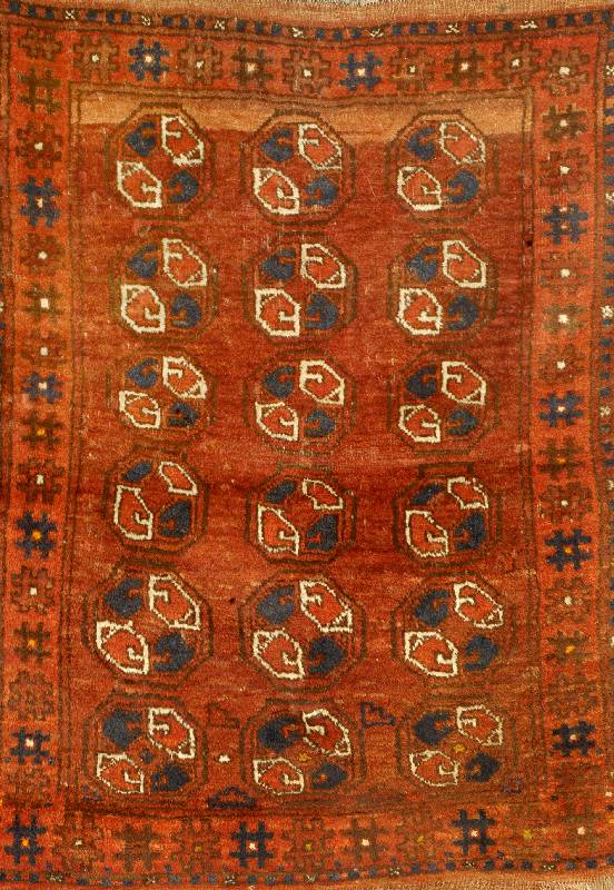 Ersari, Afghanistan, um 1910, Wolle auf Wolle, ca. 110 x 88 cm, SchÄtzwert: 600.- EURO, EHZ: 3-4