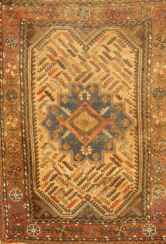 Chamseh, Persien, um 1900, Wolle auf Wolle, ca. 140 x 115 cm, Schätzwert: 1500.- EURO, EHZ: 5
