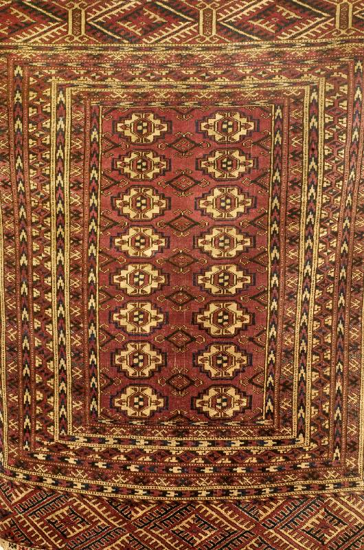 GÖglan fein, Turkmenistan, um 1910, Wolle auf Wolle, ca. 106 x 78 cm, SchÄtzwert: 1650.- EURO, EHZ: 2