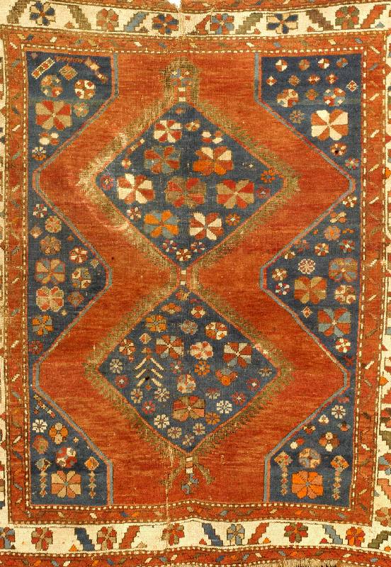 Kazak, Kaukasus, um 1900, Wolle auf Wolle, ca. 171 x 150 cm, Schätzwert: 1800.- EURO, EHZ: 5
