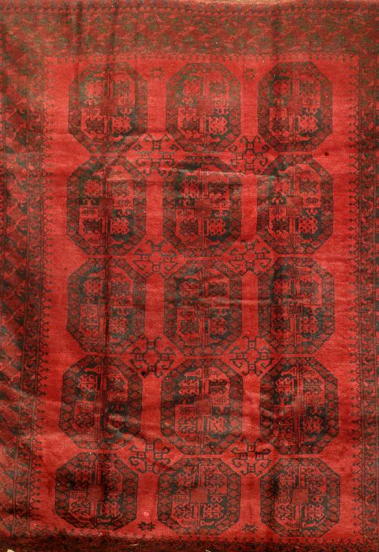 Dolatabad, Afghanistan, ca. 40 Jahre, Wolle auf Wolle, ca. 289 x 222 cm, Schätzwert: 1800.- EURO, EHZ: 2-3