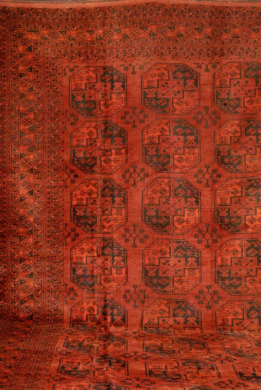 Ersari, Afghanistan, um 1900, Wolle auf Wolle, ca. 530 x 335 cm, SchÄtzwert: 3900.- EURO, EHZ: 3, restauriert. PrÄchtiger Ersari i n einer sehr ...