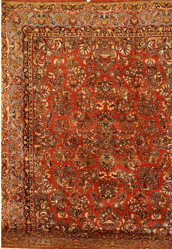 Sarogh US Reimport, Persien, um 1940, Wolle auf Baumwolle, ca. 310 x 244 cm, Schätzwert: 6500.- EURO, EHZ: 2-3. Schöner Re-Import umspi elt von ...