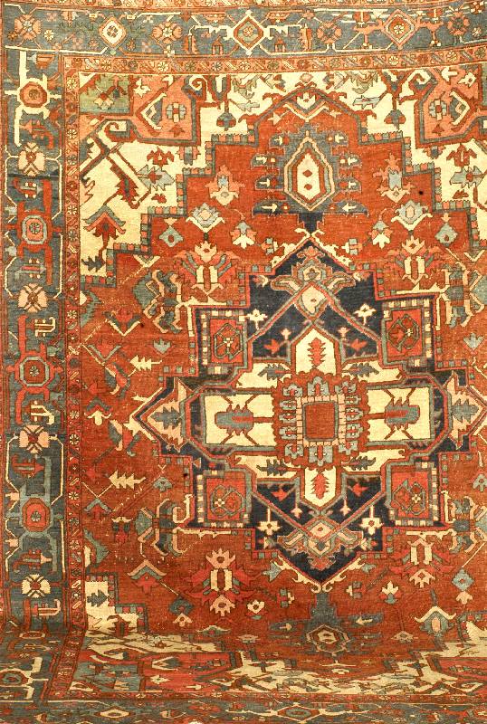 Heriz Serapi, Nordwestpersien, 19. Jahrhund ert antik, ca. 362 x 269 cm, SchÄtzwert: 8500. - EURO, Ehz: 4. Reine Pflanzenfarben. Prachtvo ller ...