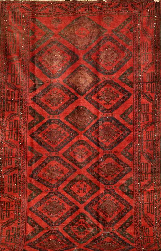 Belutsch, Persien, ca. 60 Jahre, Wolle auf Wolle, ca. 395 x 182 cm, SchÄtzwert: 1600.- EURO, EHZ: 3-4. Ein sehr Seltenes Maß fÜr ein ...