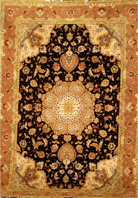 Täbriz fein, Persien, ca. 20 Jahre, Korkwolle mit Seide, ca. 240 x 168 cm, Schätzwert: 3900.- EURO, ca. 500.000 Kn/qm, EHZ: 2-3. Ausgezeichnete ...