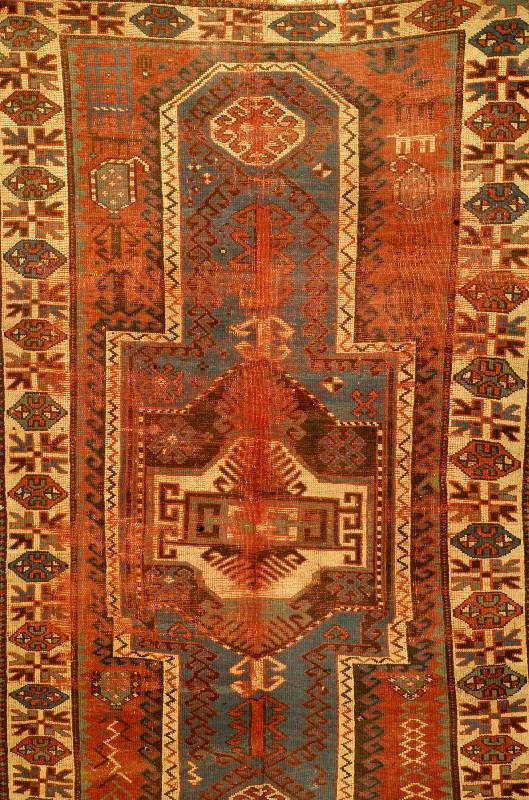 Kazak, Kauakasus, um 1900, Wolle auf Wolle, ca. 203 x 121 cm, Schätzwert: 950.- EURO, EHZ: 5