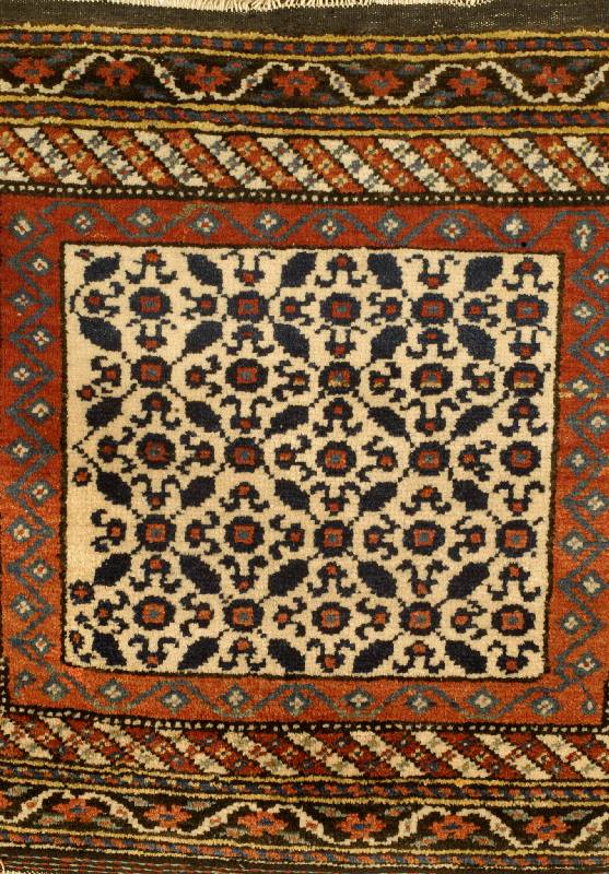 Taschenfront Afshar, Persien, ca. 40 Jahre, Wolle auf Baumwolle, ca. 70 x 55 cm, Schätzwert: 450.- EURO, EHZ: 2