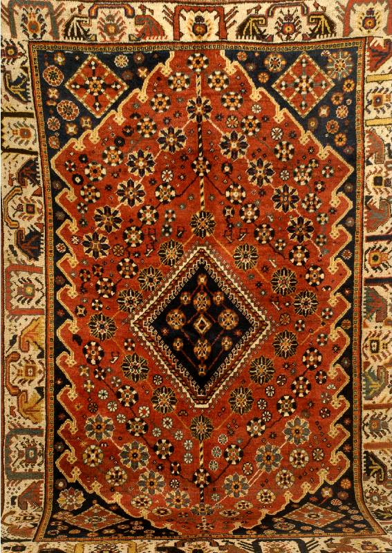 Ghaschgai, Persien, um 1920, Wolle auf Wolle, ca. 235 x 154 cm, SchÄtzwert: 2300.- EURO, EHZ: 3