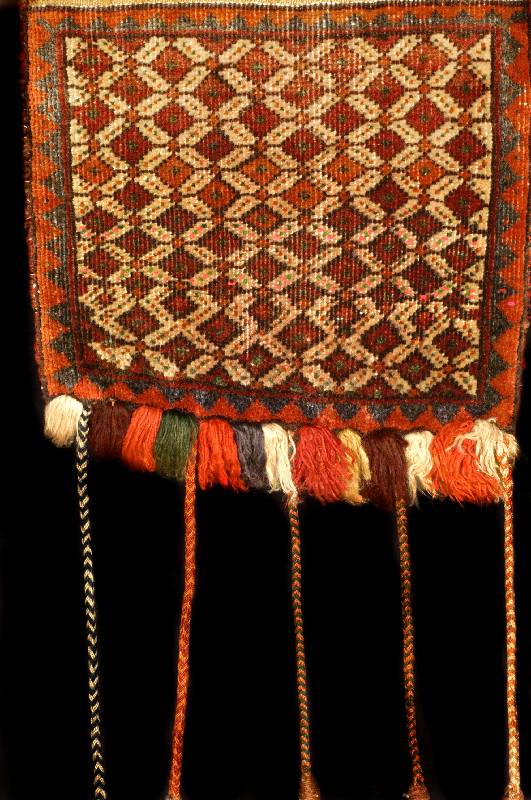 Ghaschgai Tasche, Persien, um 1910, Wolle auf Wolle, ca. 30 x 34 cm, SchÄtzwert: 950.- EURO, EHZ: 3-4. SammelwÜrdig.