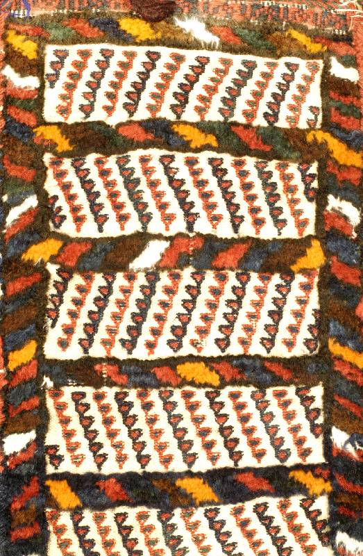 LÖffeltasche Ghaschgai, Persien, um 1910, Wolle auf Wolle, ca. 43 x 28 cm, SchÄtzwert: 950.- EURO, EHZ: 2-3 (Guter Erhaltungszustand)