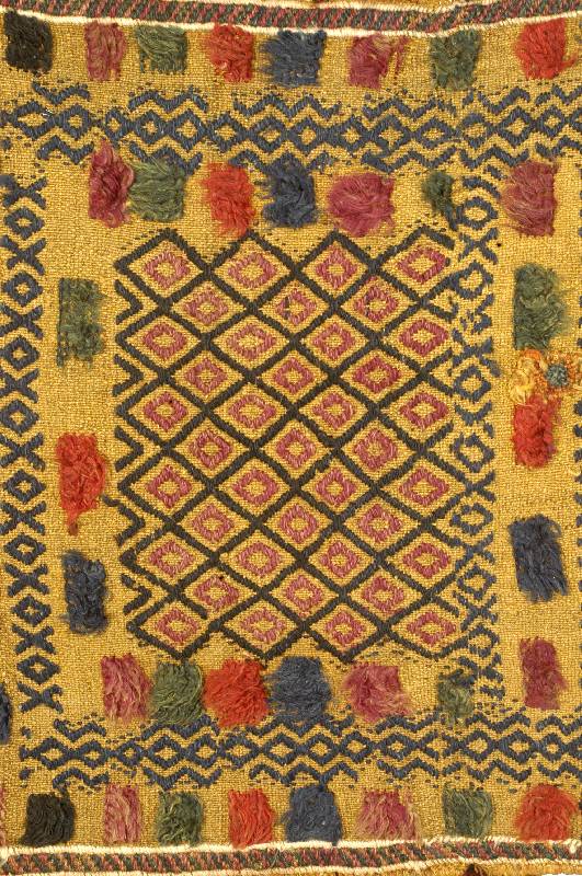 Taschenfront Kazeron, Persien, um 1910, Wolle auf Wolle, ca. 60 x 47 cm, Schätzwert: 800.- EURO, EHZ: 3