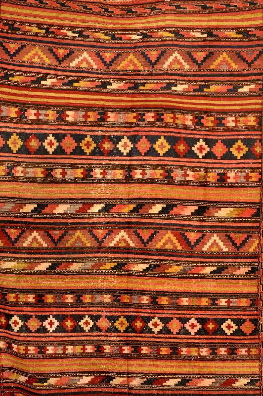 Shasawan-Streifenkelim, Persien, um 1900, Wolle auf Wolle, ca. 348 x 170 cm, SchÄtzwert: 2800.- EURO, Naturfarben, EHZ: 2