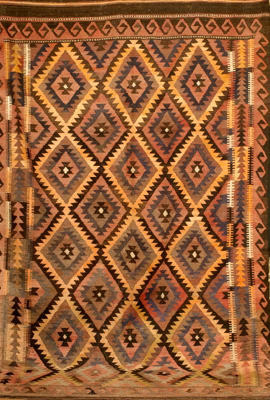 Afghan Kelim, Afghanistan, ca. 50 Jahre, Wolle auf Wolle, ca. 318 x 189 cm, SchÄtzwert: 1100.- EURO, EHZ: 2-3. Naturfarben