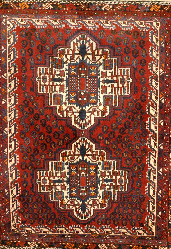 Afschar, Persien, ca. 60 Jahre, Wolle auf Baumwolle, ca. 160 x 125 cm, Schätzwert: 800.- EURO, EHZ: 2