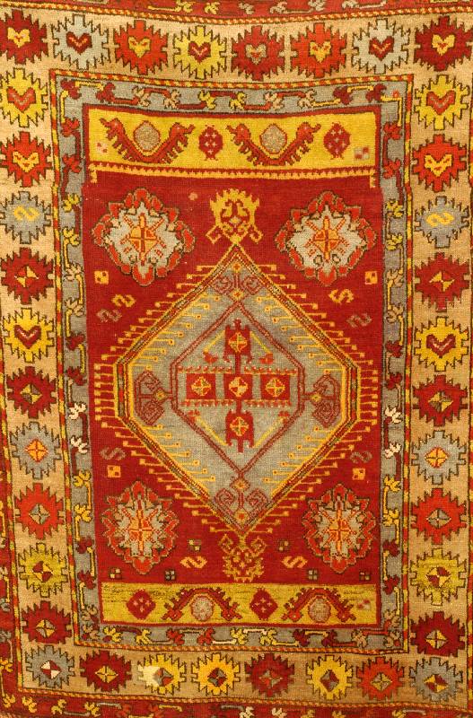 Anatol, TÜrkei, um 1920, Wolle auf Wolle, ca. 160 x 114 cm, SchÄtzwert: 980.- EURO, EHZ: 3. Kleines Loch.