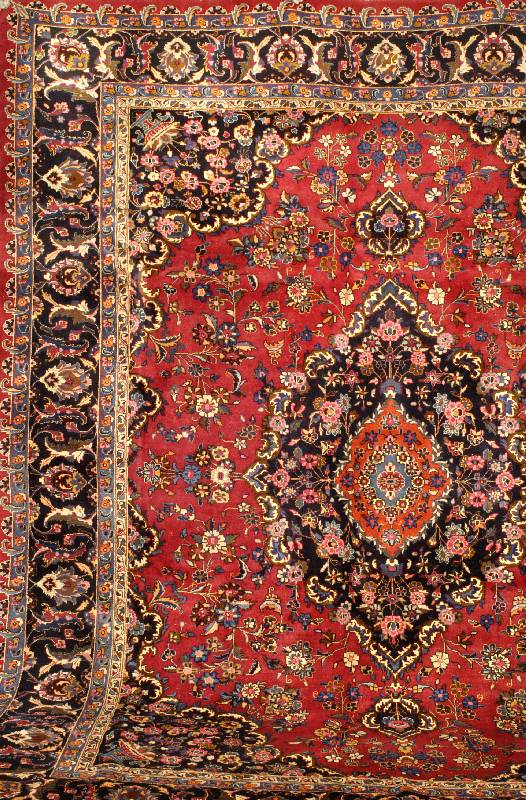 Mesched alt, Persien, ca. 40 Jahre, Wolle auf Baumwolle, ca. 374 x 290 cm, SchÄtzwert: 3900.- EURO, EHZ: 1-2. Ausgezeichnete Wollqual itÄt ...
