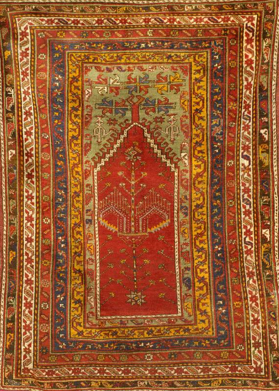 Ladik Antik, Zentralanatolien, 19. Jahrhund ert, Wolle auf Wolle, ca. 184 x 134 cm, SchÄtz wert: 6900,- EURO, Naturfarben. Empfehlenswert es ...
