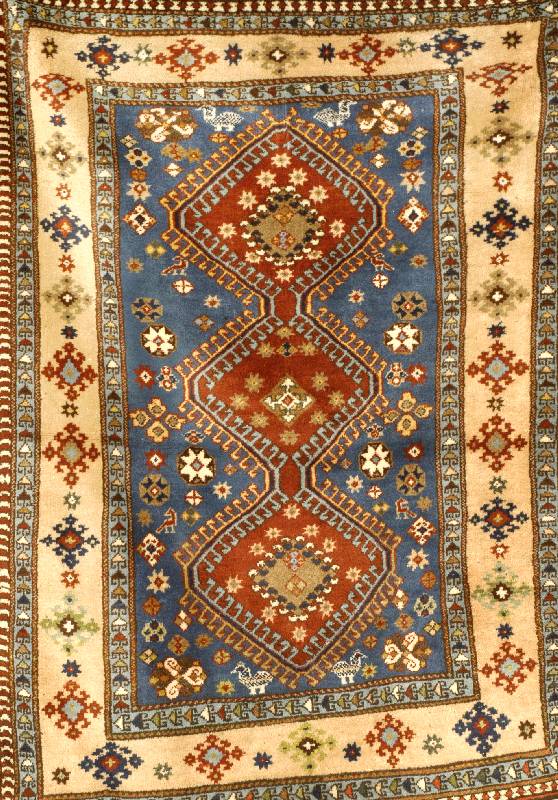 Yalameh, Persien, ca. 50 Jahre, Wolle auf Wolle, ca. 142 x 103 cm, SchÄtzwert: 850.- EURO, EHZ: 2