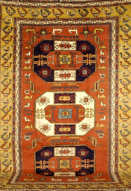 Azerbaidjan, ca. 60 Jahre, Wolle auf Baumwolle, ca. 324 x 217 cm, SchÄtzwert: 2200.- EURO, EHZ: 2-3, Kaukasische Zeichnung
