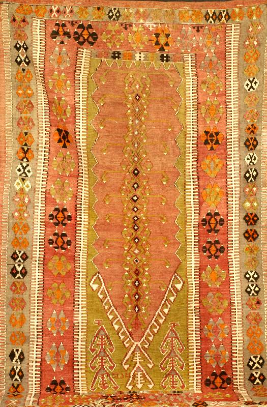 Abrusk Kelim, TÜrkei, ca. datiert 1931 , Wolle auf Wolle, ca. 216 x 134 cm, SchÄtzwert: 980.- EURO, EHZ: 3