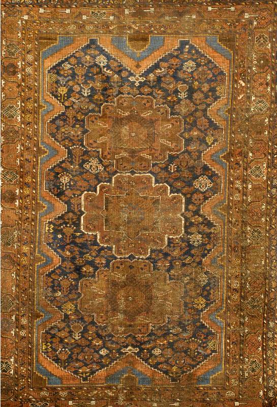 Gashgai Antik, Persien, um 1900, Wolle auf Wolle, ca. 265 x 192 cm, SchÄtzwert: 1900.- EURO, EHZ: 5, Seltenes Muster