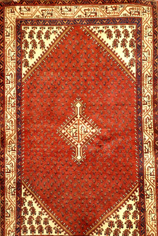 Sarogh Mir, Persien,ca.30 Jahre, Wolle auf Baumwolle, ca. 207 x 130 cm, SchÄtzwert: 580.- EURO. Sehr guter Erhaltungszustand.