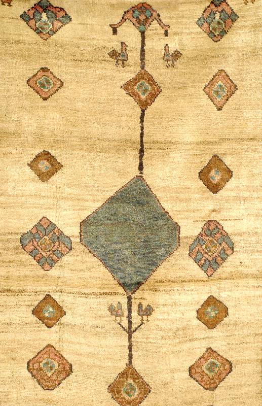 Gabbeh, Persien, um 1910, Wolle auf Wolle, ca. 195 x 105 cm, SchÄtzwert: 1100.- EURO, Ehz 3. Altersbedingt gut Erhalten.