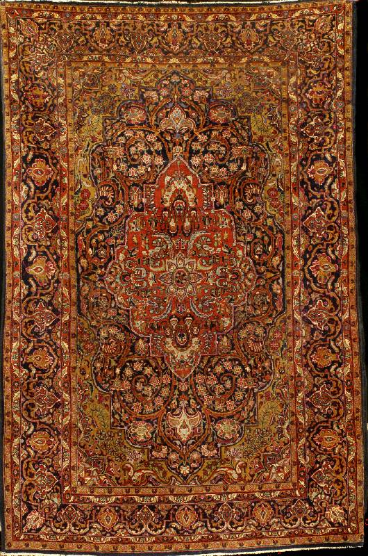 Keschan Antik, Persien, um 1900, Wolle auf Baumwolle, ca. 213 x 141 cm, SchÄtzwert: 4500.- EURO, EHZ: 3-4. Dekorativer und edler S ammlerteppich ...