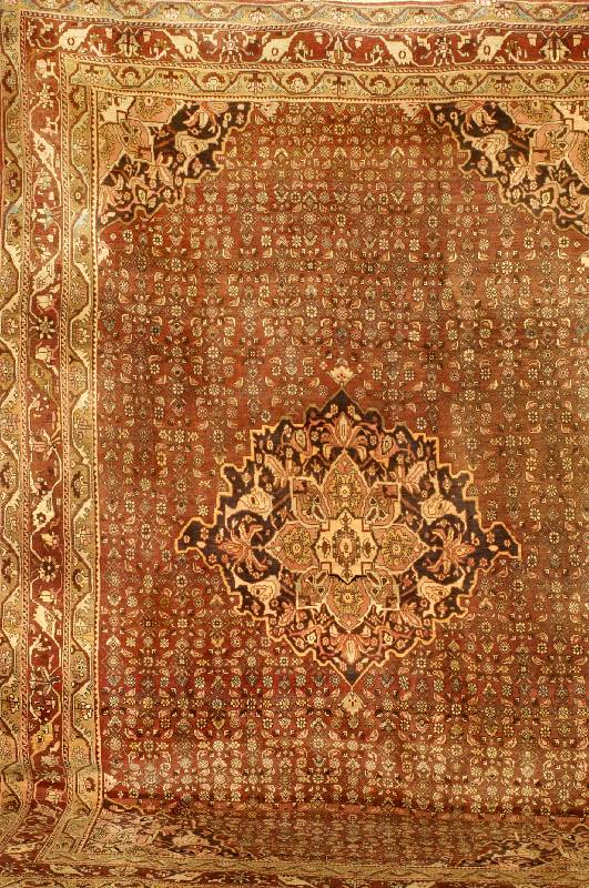 Bidjar Alt, Persien, ca. 60 Jahre, Wolle au f Baumwolle, ca. 340 x 235 cm, SchÄtzwert: 3400.- EURO, EHZ: 3 (Guter Erhaltungszustand). Farblich ...