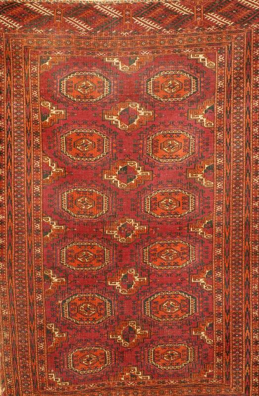 Salor, Torkmanestan, um 1900, Wolle auf Wolle, ca. 172 x 110 cm, Schätzwert: 1100.- EURO, EHZ: 5