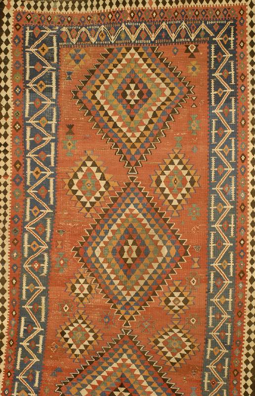 Kelim Kaukausus, Rußland, um 1900, Wolle auf Wolle, ca. 340 x 174 cm, SchÄtzwert: 3700.- EURO, EHZ: 3. Reine Pflanzenfarben, Sel ten und ...