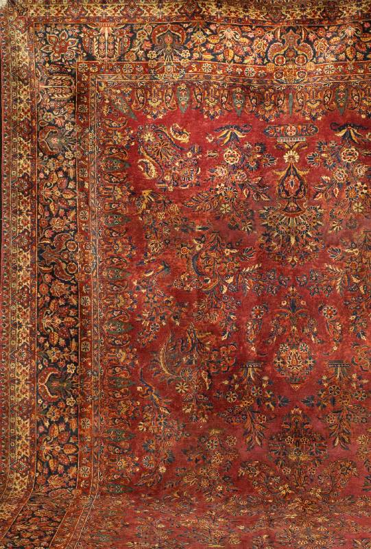 Keschan Antik Us Re-Import, Zentralpersien, 19. Jahrhundert antik, feine (Manschester) Ko rkwolle, feine KnÜpfung, ca. 550 x 308 cm, Sch Ätzwert: ...