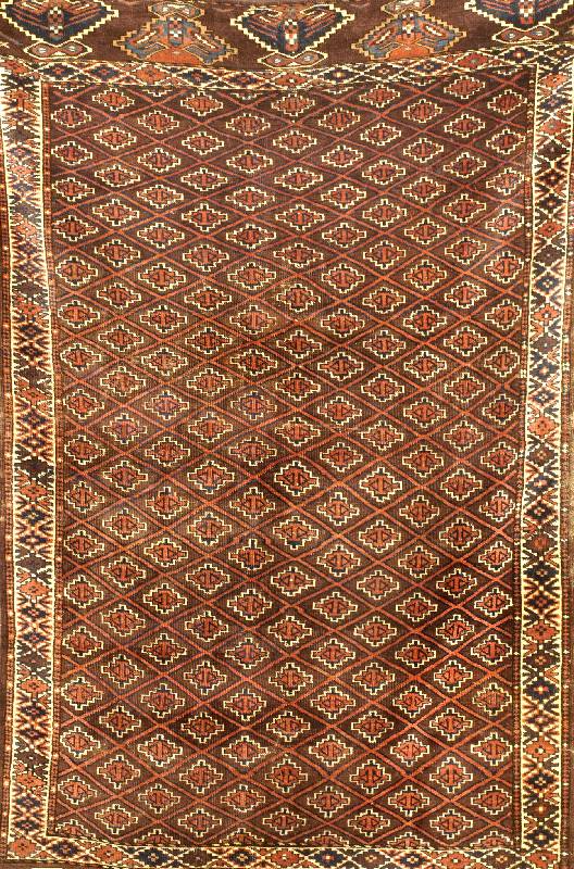 Torkmenestan, um 1920, Wolle auf Wolle, ca. 173 x 108 cm, SchÄtzwert: 1300.- EURO, EHZ: 3-4