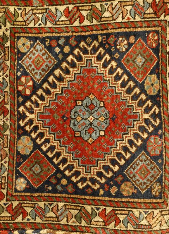 Gashgai Taschenfront, Persien, um 1910, Wolle auf Wolle, ca. 56 x 50 cm, SchÄtzwert: 1100.- EURO, EHZ: 3-4