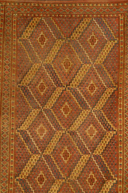 Beshir Antik, Turkmenistan, um 1850, Wolle auf Wolle, ca. 367 x 140 cm, SchÄtzwert: 1800.- EURO, EHZ: 4-5. Sehr Selten
