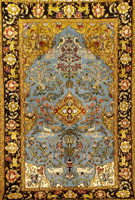 Ghom, Persien, ca. 50 Jahre, Wolle auf Baumwolle, ca. 210 x 140 cm, SchÄtzwert: 1600.- EURO, EHZ: 2. Sehr gut erhalten.